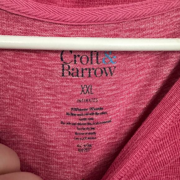 LOT of 2 Croft & Barrow Intimates Sleepwear Tops Short Sleeves Plus Size XXL - Picture 5 of 10